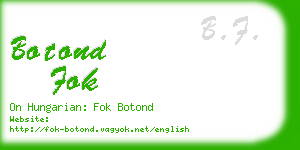 botond fok business card